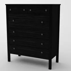 HEMNES - Chest of 6 Drawers (Black Brown)