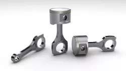 High-poly Piston + Rod