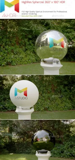 IBL HDRI: Green Garden Park