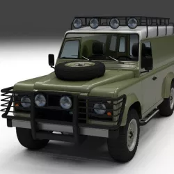 Land Rover Defender 110 Hard Top w interior