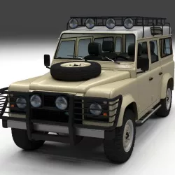 Land Rover Defender 110 Station Wagon w interior