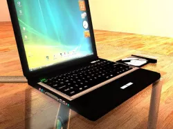 Laptop with mental ray setup