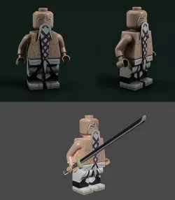 Lego Bleach - Yamamoto Shigekuni Genruysai and Ryu