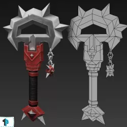 Low poly axe