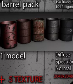 Low poly Barrel Pack