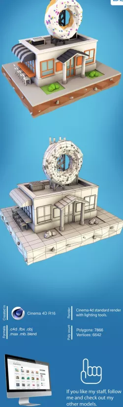 Low Poly Cafe