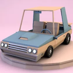 Low poly car