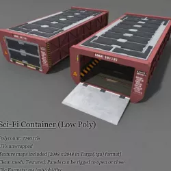 Low Poly Container