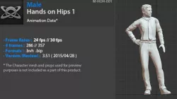Male Hands on Hips 1