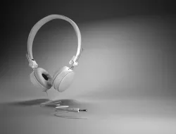 Maya 3D White HeadsetModel