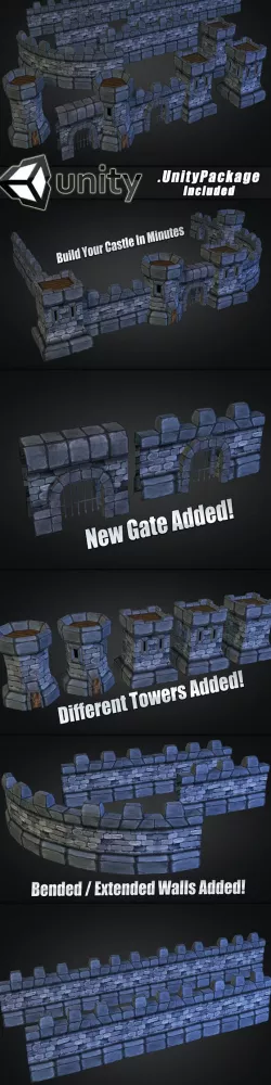 Medieval Stone Castle Pack