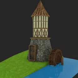 Medieval watermill