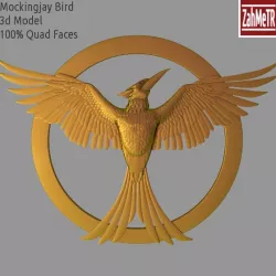 Mockingjay Bird 3d Model (Hunger Games)