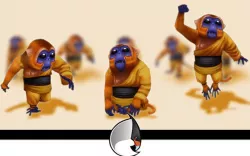 MONK ey - Low Poly Character