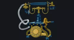 Old Model Telephone Set