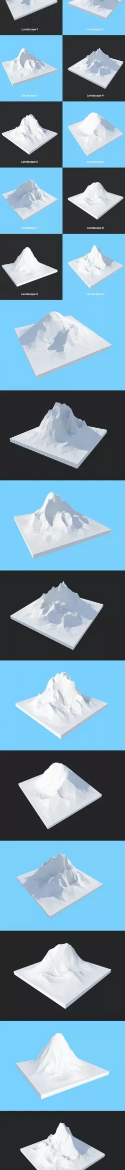 Pack Low Poly Landscape