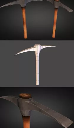 Pickaxe Low Poly