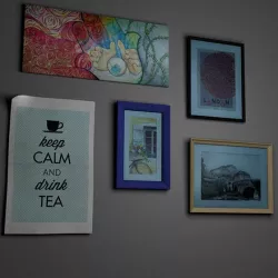 Picture Frames and Paintings Set