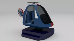 Police Chopper Kiddie Ride