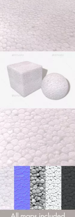 Polystyrene Seamless Texture
