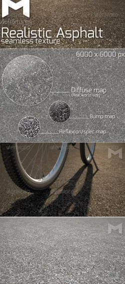 Realistic Asphalt seamless texture