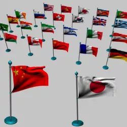 Realistic World Flags