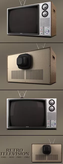 Retro Television Vray