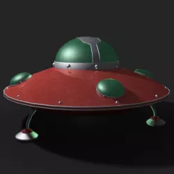 Retro UFO Model