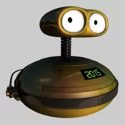 Rigged alien robotic droid - Zax R2015