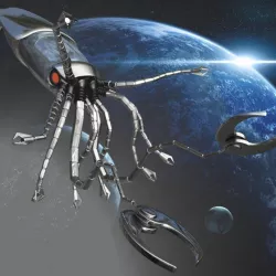 Robot Squid Rigged