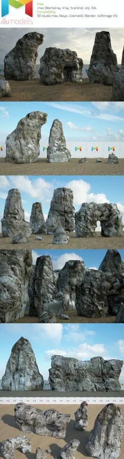 Rock and boulder set