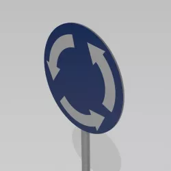 Roundabout sign