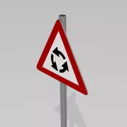 Roundabout sign