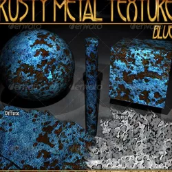 Rusty Metal Texture (Blue)