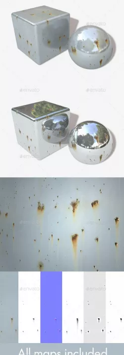 Rusty Reflective Metal Seamless Texture