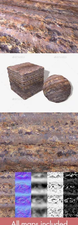 Rusty Sheet Metal Seamless Texture