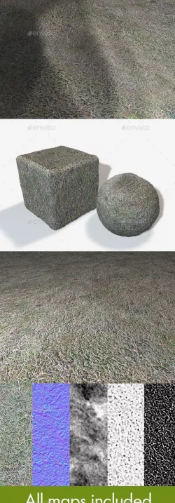 Seamless Frosty Grass Texture