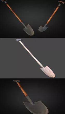 Shovel - Low Poly
