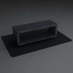 Side table and rug