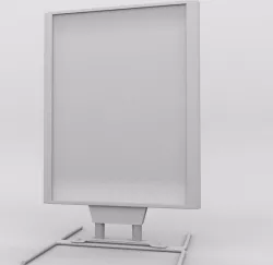 sidewalk poster stand