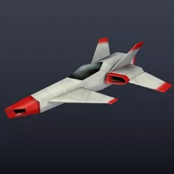 Simple lowpoly spaceship