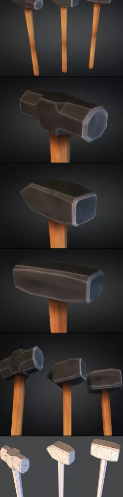 Sledgehammers - Low Poly