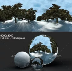 Snowy Road HDRI