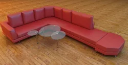Sofa and table