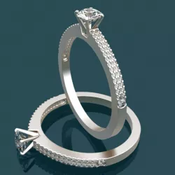 Solitaire Ring with Diamond