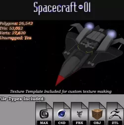 Spacecraft - 01 3D Model