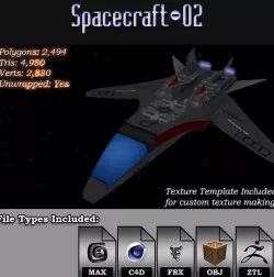 Spacecraft - 02 3D Model