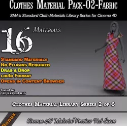 Standard Clothes Material Pack-02-Fabric for C4D
