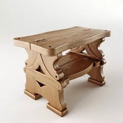 Step-ladder and bench