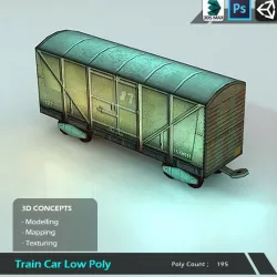 Train Car Low Poly